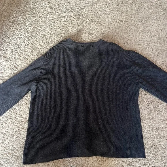 Classic Black Button-Up Cardigan - Picture 5 of 5